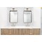 Nuvo Solano Small Vanity LED Black and Brushed Brass White Acrylic Lens 62/1537 - alternate 7